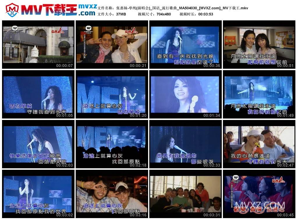 张惠妹-单纯(演唱会)_国语_流行歌曲_MA504030